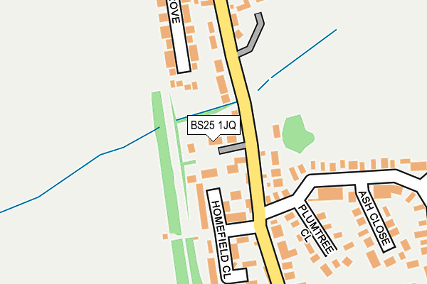 BS25 1JQ map - OS OpenMap – Local (Ordnance Survey) BS25 1JQ map - OS OpenMap – Local (Ordnance Survey)