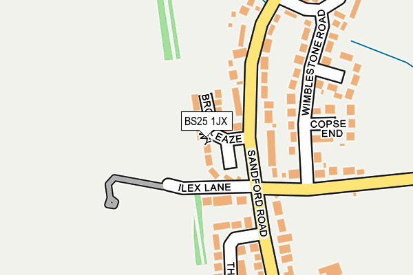 BS25 1JX map - OS OpenMap – Local (Ordnance Survey)