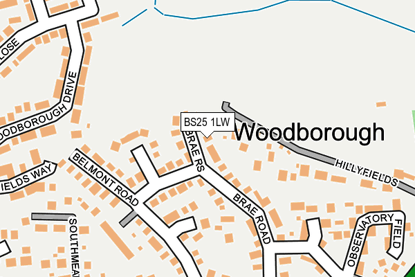 BS25 1LW map - OS OpenMap – Local (Ordnance Survey) BS25 1LW map - OS OpenMap – Local (Ordnance Survey)