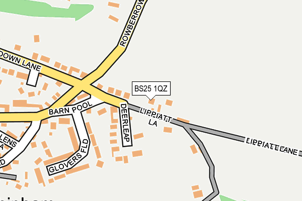 BS25 1QZ map - OS OpenMap – Local (Ordnance Survey) BS25 1QZ map - OS OpenMap – Local (Ordnance Survey)