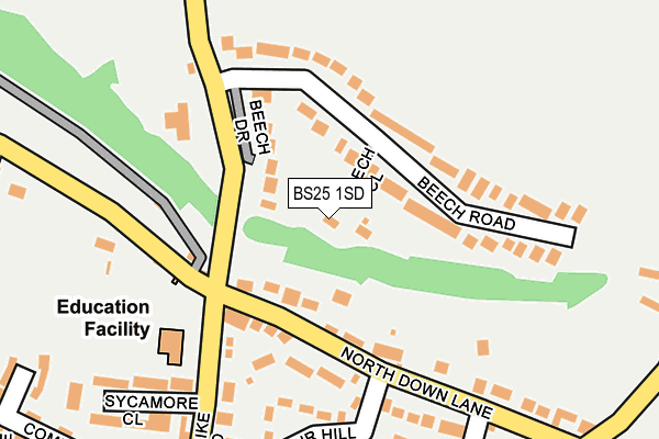 BS25 1SD map - OS OpenMap – Local (Ordnance Survey) BS25 1SD map - OS OpenMap – Local (Ordnance Survey)