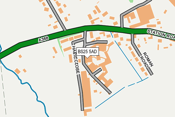 BS25 5AD map - OS OpenMap – Local (Ordnance Survey) BS25 5AD map - OS OpenMap – Local (Ordnance Survey)