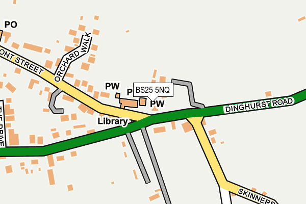 BS25 5NQ map - OS OpenMap – Local (Ordnance Survey) BS25 5NQ map - OS OpenMap – Local (Ordnance Survey)