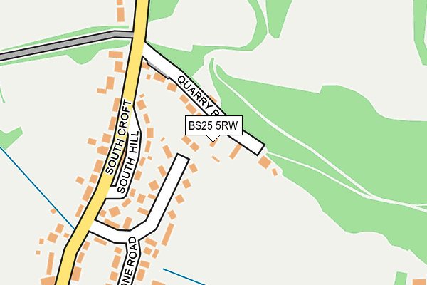 BS25 5RW map - OS OpenMap – Local (Ordnance Survey) BS25 5RW map - OS OpenMap – Local (Ordnance Survey)