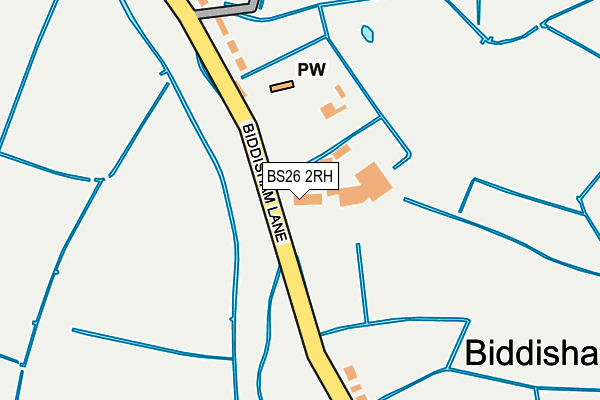BS26 2RH map - OS OpenMap – Local (Ordnance Survey) BS26 2RH map - OS OpenMap – Local (Ordnance Survey)