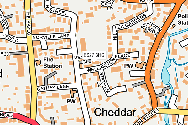 BS27 3HG map - OS OpenMap – Local (Ordnance Survey) BS27 3HG map - OS OpenMap – Local (Ordnance Survey)