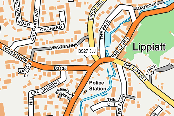 BS27 3JJ map - OS OpenMap – Local (Ordnance Survey) BS27 3JJ map - OS OpenMap – Local (Ordnance Survey)