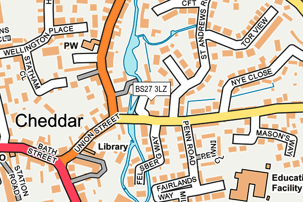 BS27 3LZ map - OS OpenMap – Local (Ordnance Survey) BS27 3LZ map - OS OpenMap – Local (Ordnance Survey)