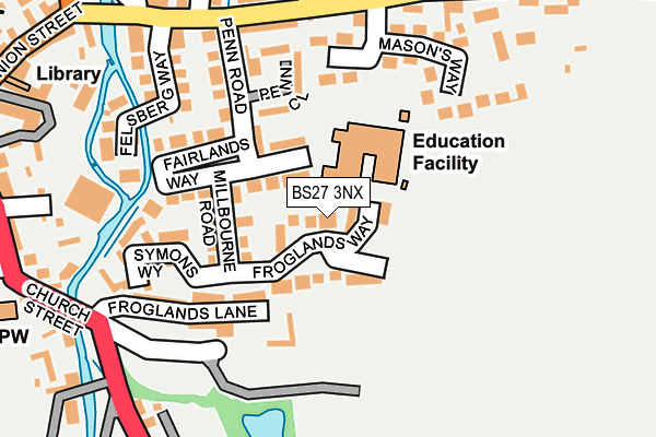 BS27 3NX map - OS OpenMap – Local (Ordnance Survey)