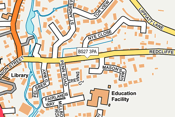 BS27 3PA map - OS OpenMap – Local (Ordnance Survey) BS27 3PA map - OS OpenMap – Local (Ordnance Survey)