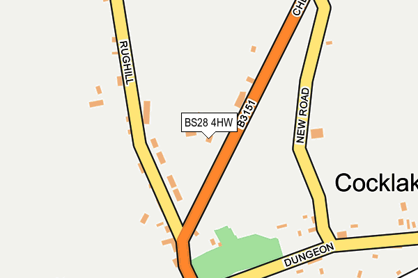 BS28 4HW map - OS OpenMap – Local (Ordnance Survey) BS28 4HW map - OS OpenMap – Local (Ordnance Survey)