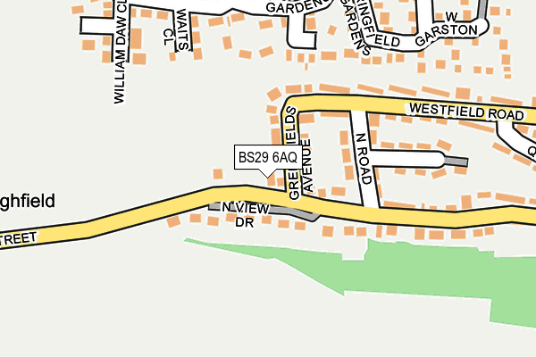 BS29 6AQ map - OS OpenMap – Local (Ordnance Survey) BS29 6AQ map - OS OpenMap – Local (Ordnance Survey)