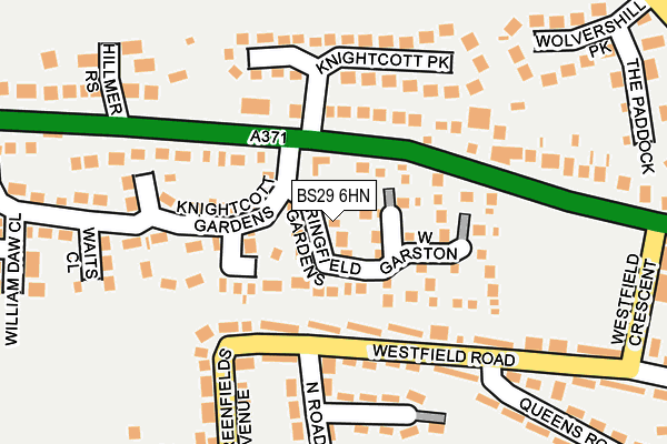 BS29 6HN map - OS OpenMap – Local (Ordnance Survey) BS29 6HN map - OS OpenMap – Local (Ordnance Survey)