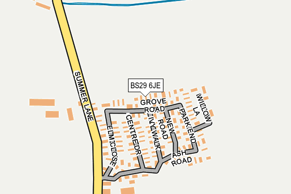 BS29 6JE map - OS OpenMap – Local (Ordnance Survey) BS29 6JE map - OS OpenMap – Local (Ordnance Survey)