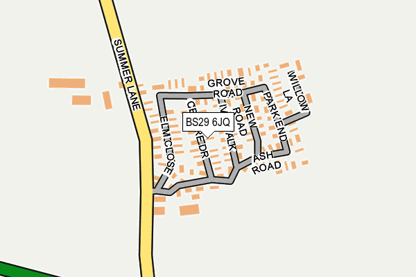 BS29 6JQ map - OS OpenMap – Local (Ordnance Survey) BS29 6JQ map - OS OpenMap – Local (Ordnance Survey)