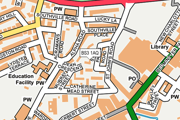 BS3 1AQ map - OS OpenMap – Local (Ordnance Survey) BS3 1AQ map - OS OpenMap – Local (Ordnance Survey)
