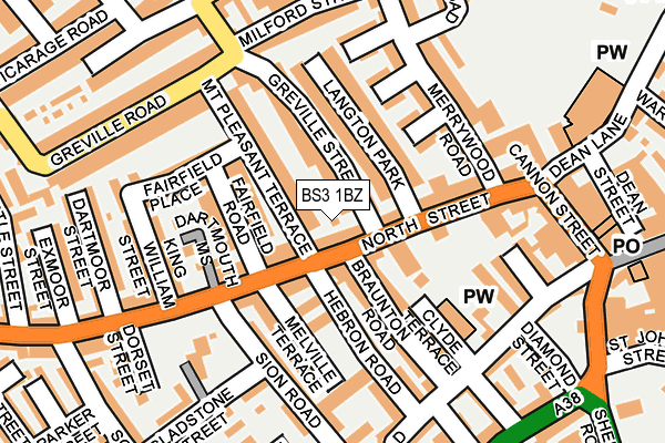 BS3 1BZ map - OS OpenMap – Local (Ordnance Survey) BS3 1BZ map - OS OpenMap – Local (Ordnance Survey)