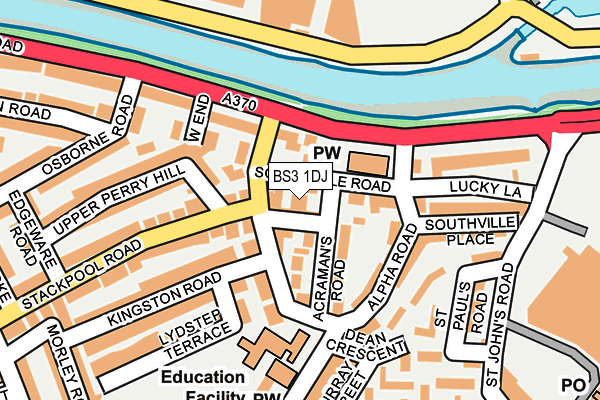 BS3 1DJ map - OS OpenMap – Local (Ordnance Survey) BS3 1DJ map - OS OpenMap – Local (Ordnance Survey)