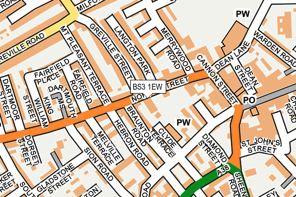 BS3 1EW map - OS OpenMap – Local (Ordnance Survey) BS3 1EW map - OS OpenMap – Local (Ordnance Survey)