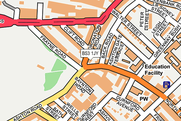 BS3 1JY map - OS OpenMap – Local (Ordnance Survey) BS3 1JY map - OS OpenMap – Local (Ordnance Survey)