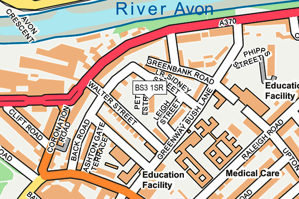 BS3 1SR map - OS OpenMap – Local (Ordnance Survey)