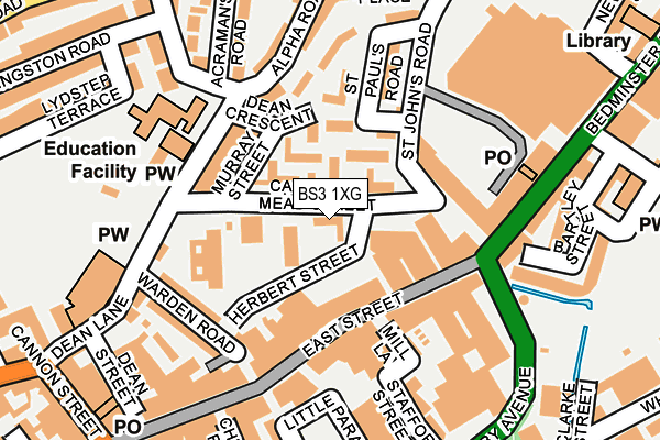 BS3 1XG map - OS OpenMap – Local (Ordnance Survey) BS3 1XG map - OS OpenMap – Local (Ordnance Survey)