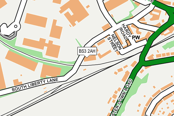 BS3 2AH map - OS OpenMap – Local (Ordnance Survey) BS3 2AH map - OS OpenMap – Local (Ordnance Survey)