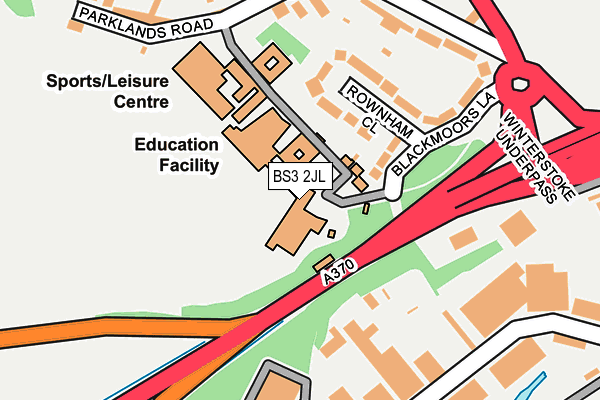 BS3 2JL map - OS OpenMap – Local (Ordnance Survey) BS3 2JL map - OS OpenMap – Local (Ordnance Survey)