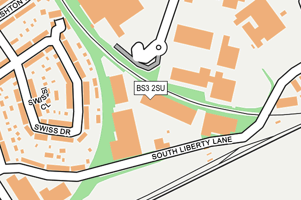 BS3 2SU map - OS OpenMap – Local (Ordnance Survey) BS3 2SU map - OS OpenMap – Local (Ordnance Survey)