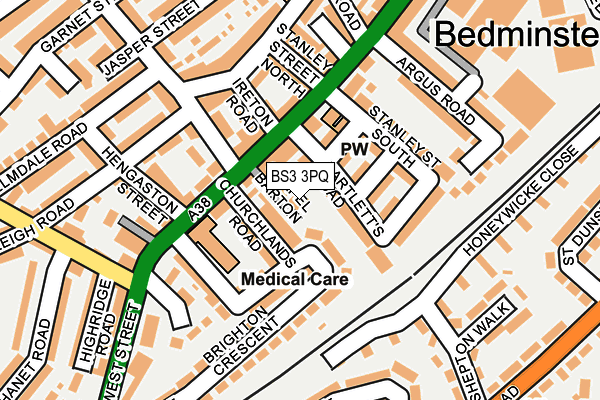 BS3 3PQ map - OS OpenMap – Local (Ordnance Survey) BS3 3PQ map - OS OpenMap – Local (Ordnance Survey)
