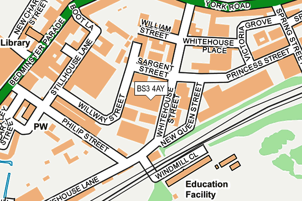 BS3 4AY map - OS OpenMap – Local (Ordnance Survey) BS3 4AY map - OS OpenMap – Local (Ordnance Survey)