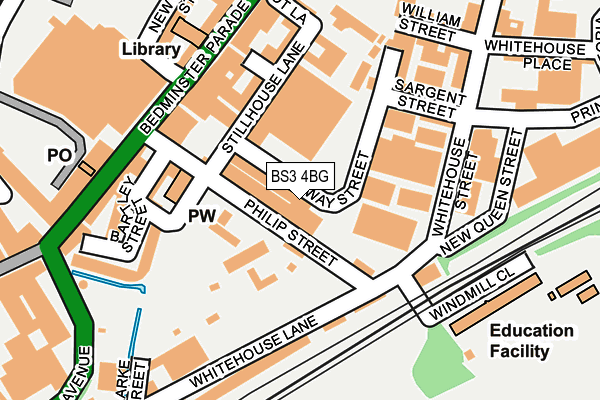 BS3 4BG map - OS OpenMap – Local (Ordnance Survey) BS3 4BG map - OS OpenMap – Local (Ordnance Survey)