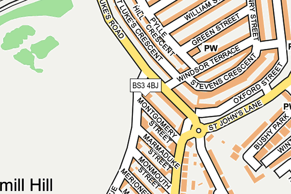 BS3 4BJ map - OS OpenMap – Local (Ordnance Survey) BS3 4BJ map - OS OpenMap – Local (Ordnance Survey)