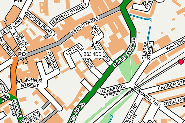 BS3 4DD map - OS OpenMap – Local (Ordnance Survey) BS3 4DD map - OS OpenMap – Local (Ordnance Survey)