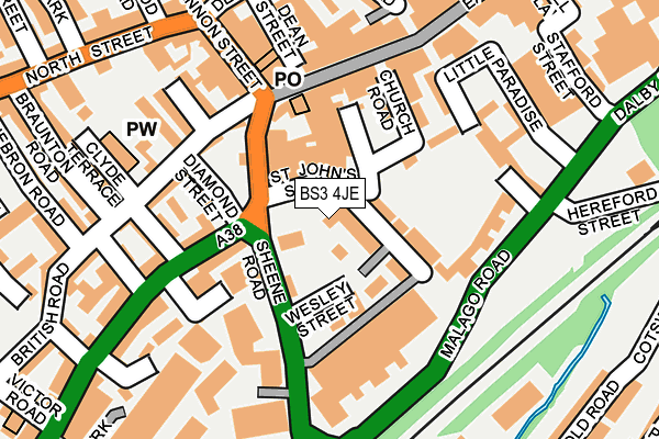 BS3 4JE map - OS OpenMap – Local (Ordnance Survey) BS3 4JE map - OS OpenMap – Local (Ordnance Survey)