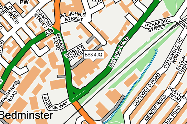 BS3 4JQ map - OS OpenMap – Local (Ordnance Survey) BS3 4JQ map - OS OpenMap – Local (Ordnance Survey)