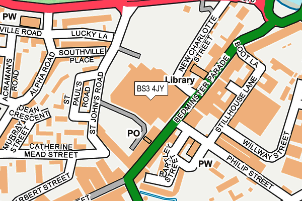 BS3 4JY map - OS OpenMap – Local (Ordnance Survey) BS3 4JY map - OS OpenMap – Local (Ordnance Survey)