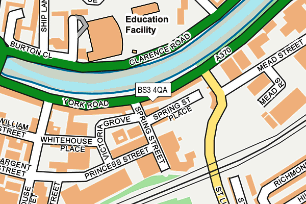 BS3 4QA map - OS OpenMap – Local (Ordnance Survey) BS3 4QA map - OS OpenMap – Local (Ordnance Survey)