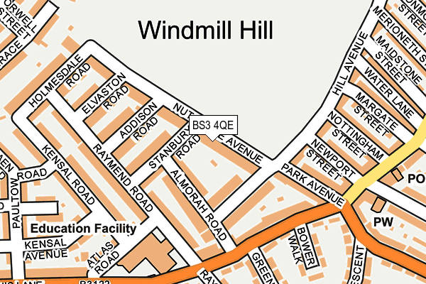 BS3 4QE map - OS OpenMap – Local (Ordnance Survey) BS3 4QE map - OS OpenMap – Local (Ordnance Survey)