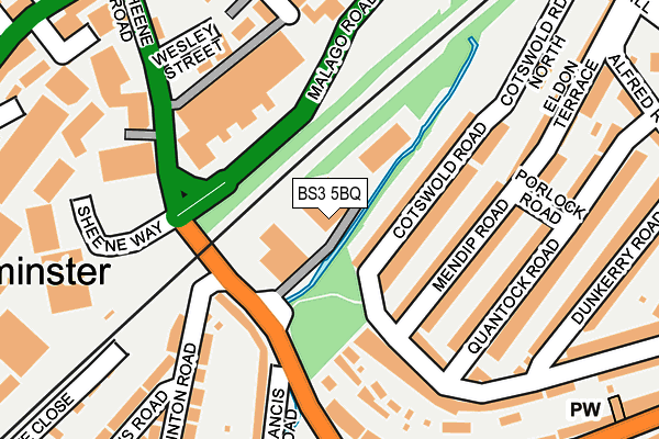 BS3 5BQ map - OS OpenMap – Local (Ordnance Survey) BS3 5BQ map - OS OpenMap – Local (Ordnance Survey)