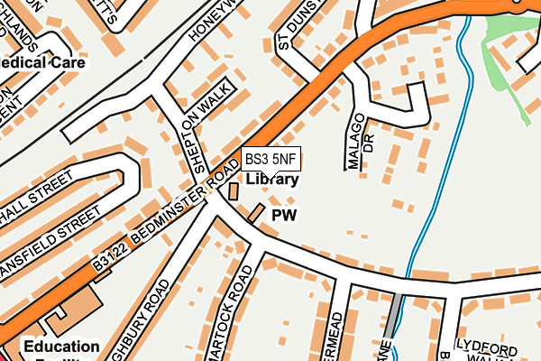 BS3 5NF map - OS OpenMap – Local (Ordnance Survey) BS3 5NF map - OS OpenMap – Local (Ordnance Survey)