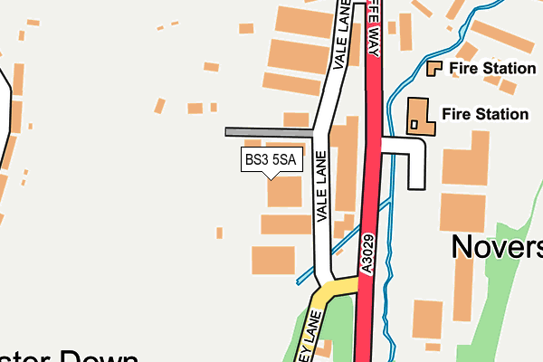 BS3 5SA map - OS OpenMap – Local (Ordnance Survey) BS3 5SA map - OS OpenMap – Local (Ordnance Survey)