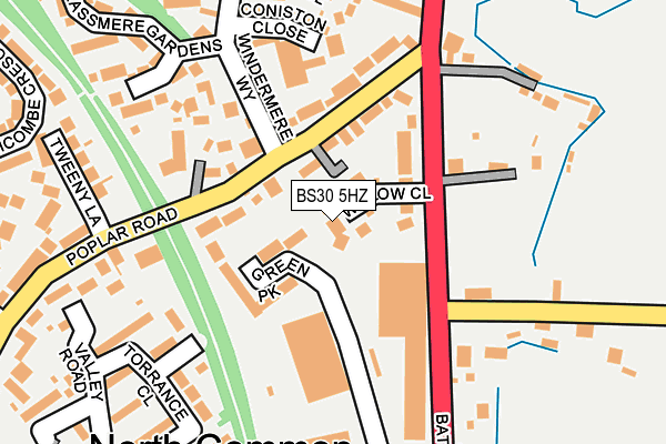 BS30 5HZ map - OS OpenMap – Local (Ordnance Survey) BS30 5HZ map - OS OpenMap – Local (Ordnance Survey)
