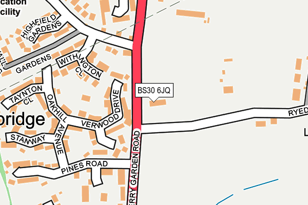 BS30 6JQ map - OS OpenMap – Local (Ordnance Survey) BS30 6JQ map - OS OpenMap – Local (Ordnance Survey)