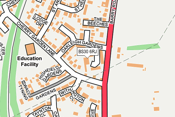 BS30 6RJ map - OS OpenMap – Local (Ordnance Survey) BS30 6RJ map - OS OpenMap – Local (Ordnance Survey)