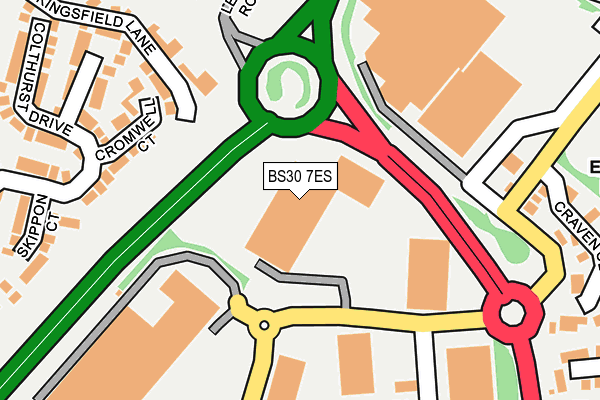 BS30 7ES map - OS OpenMap – Local (Ordnance Survey) BS30 7ES map - OS OpenMap – Local (Ordnance Survey)