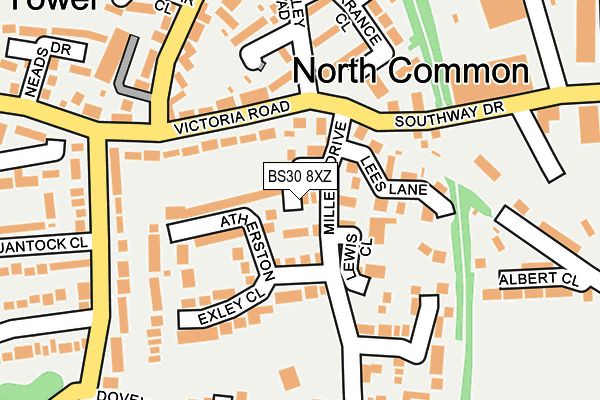 BS30 8XZ map - OS OpenMap – Local (Ordnance Survey) BS30 8XZ map - OS OpenMap – Local (Ordnance Survey)