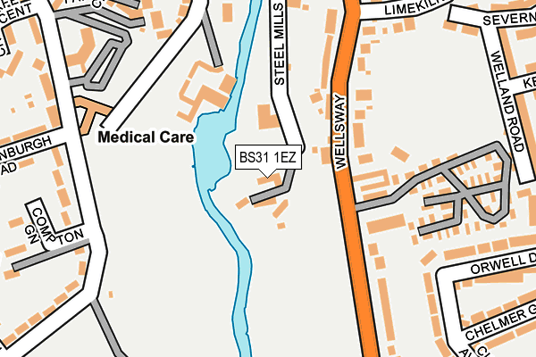 BS31 1EZ map - OS OpenMap – Local (Ordnance Survey) BS31 1EZ map - OS OpenMap – Local (Ordnance Survey)