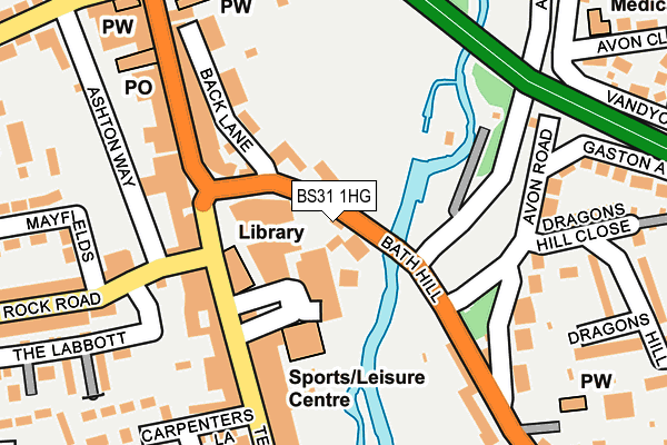 BS31 1HG map - OS OpenMap – Local (Ordnance Survey) BS31 1HG map - OS OpenMap – Local (Ordnance Survey)