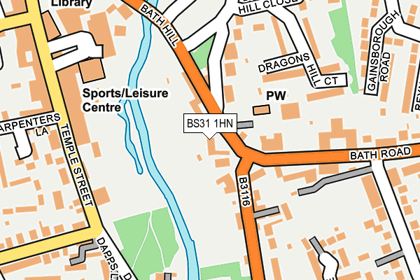 BS31 1HN map - OS OpenMap – Local (Ordnance Survey) BS31 1HN map - OS OpenMap – Local (Ordnance Survey)